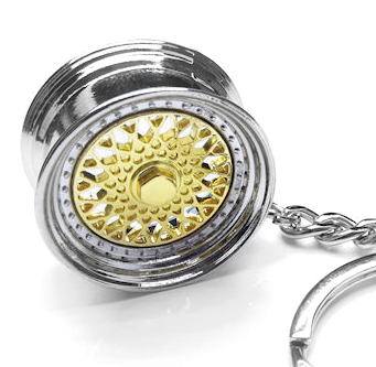 Felge Schlüsselanhänger RS Style - Gold