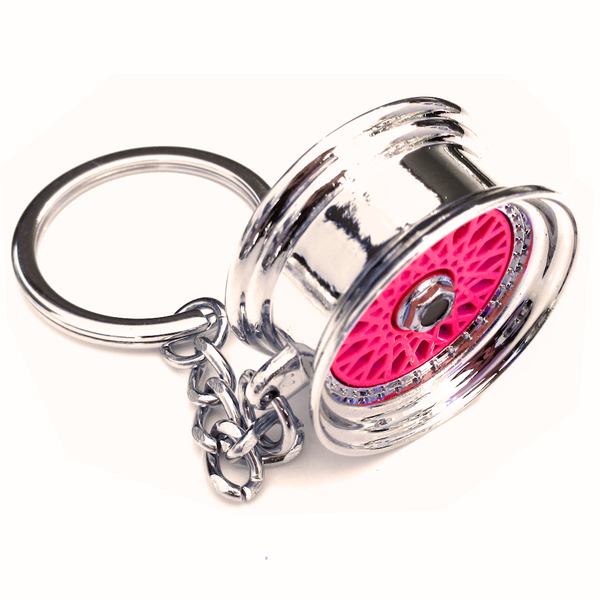 Felge Schlüsselanhänger RS Style - Pink