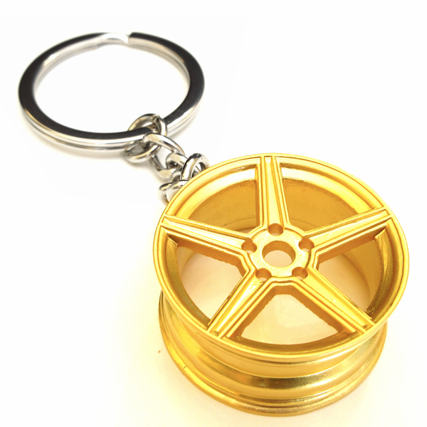 Felge Schlüsselanhänger CV5 Style - Gold