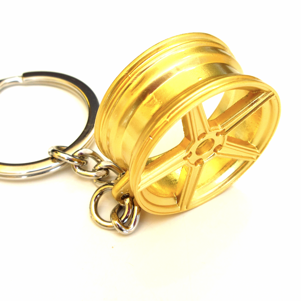 Felge Schlüsselanhänger CV5 Style - Gold