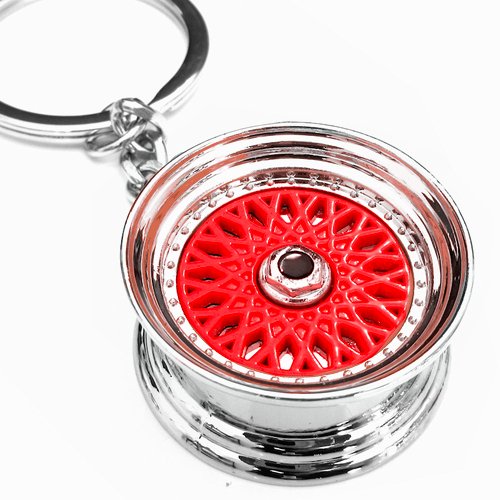 Felge Schlüsselanhänger RS Style - Metallic Rot