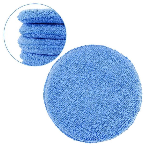 SG - Blue Round Sponge - Handapplikator Mikrofaser Schwamm